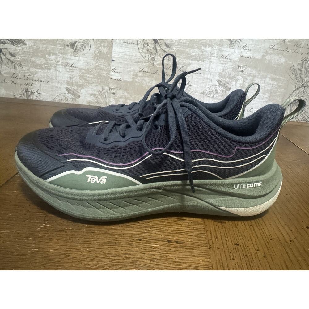 TEVA WOMEN TRAILWINDER LOW TOTAL ECLIPSE /OLIVINE SHOES US 10 / EU 41 /UK 8 - Picture 2 of 10